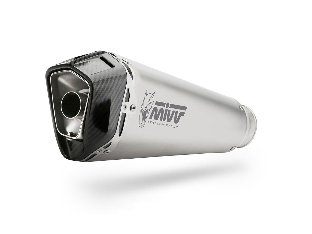 Escape no homologado Mivv Delta Race en Acero inox. para Ducati Multistrada 1200 / S 15-17 | Multistrada 1260 / S 18-20