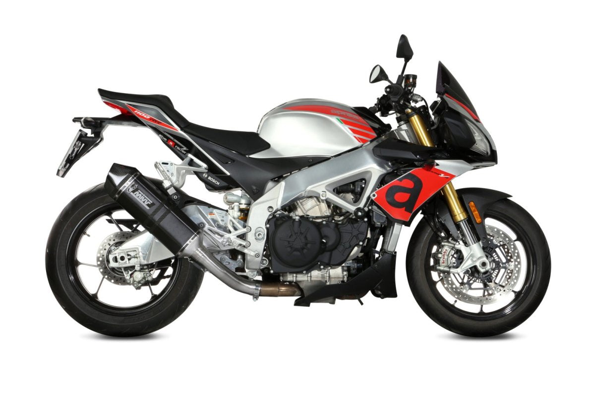Escape homologado Mivv Speed Edge en Acero negro para Aprilia Tuono 1100 V4 / Factory / RR 18-20