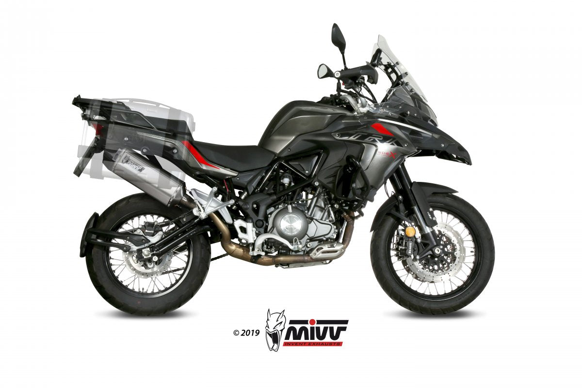 Escape homologado Mivv Speed Edge en Acero inox. para Benelli TRK 502 X 18-25