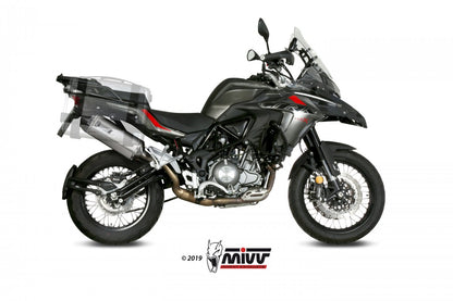 Escape homologado Mivv Speed Edge en Acero inox. para Benelli TRK 502 X 18-25
