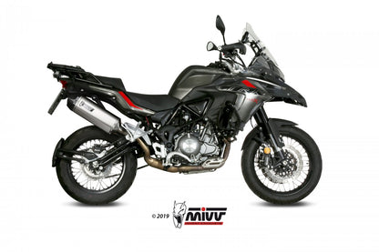 Escape homologado Mivv Speed Edge en Acero inox. para Benelli TRK 502 X 18-25