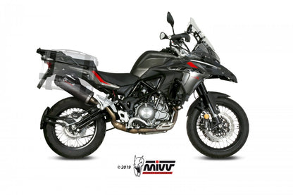 Escape homologado Mivv OVAL en Carbono para Benelli TRK 502 X 18-26