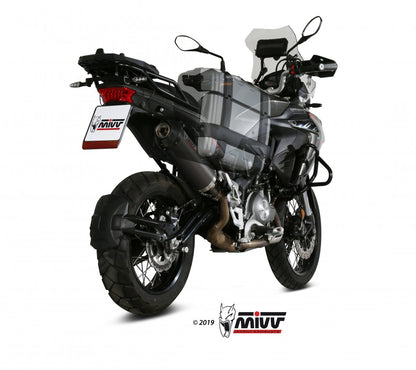 Escape homologado Mivv OVAL en Carbono para Benelli TRK 502 X 18-26