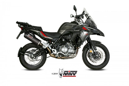 Escape homologado Mivv OVAL en Carbono para Benelli TRK 502 X 18-26