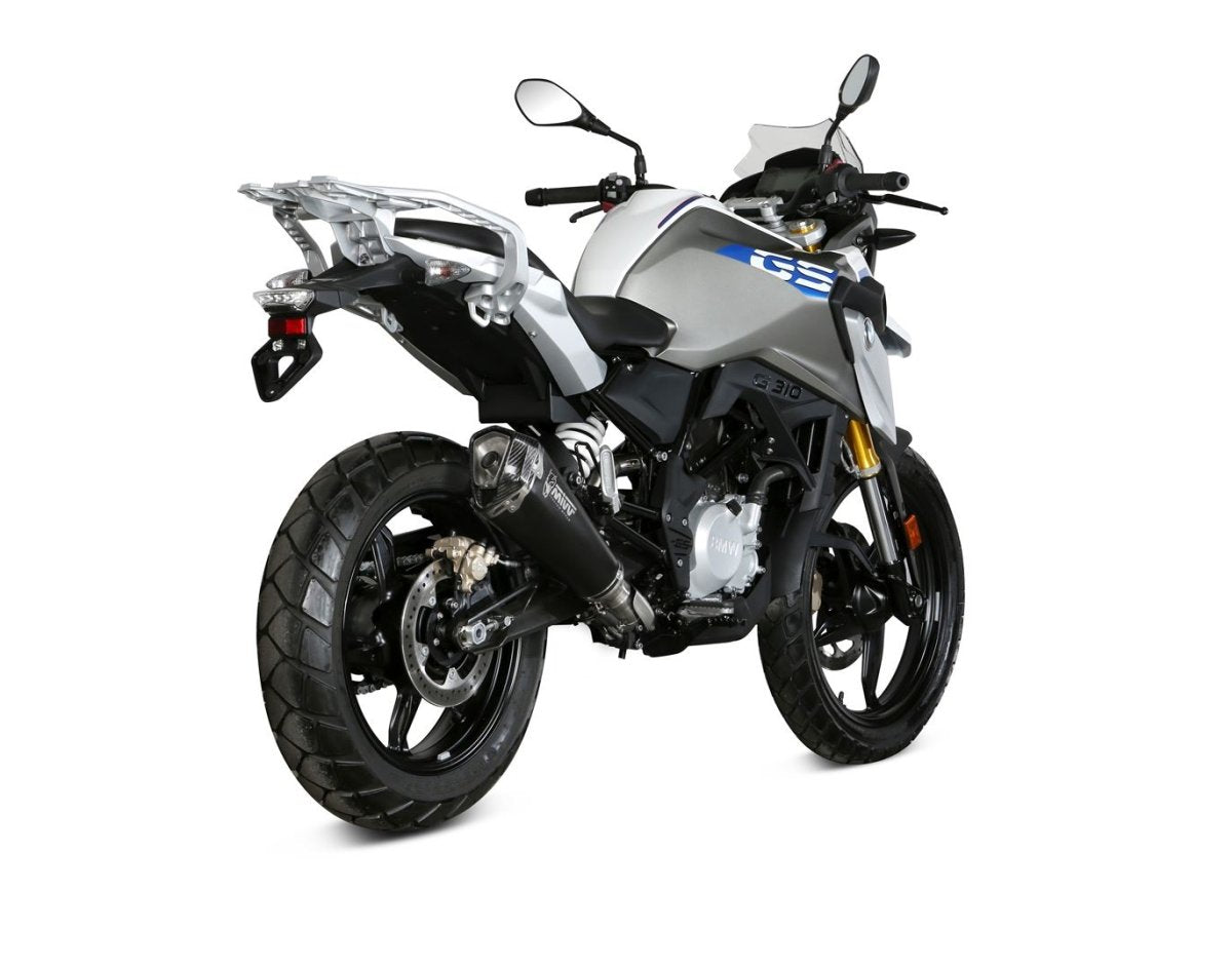 Escape completo homologado Mivv Delta Race en Acero negro para BMW G 310 GS 17-24