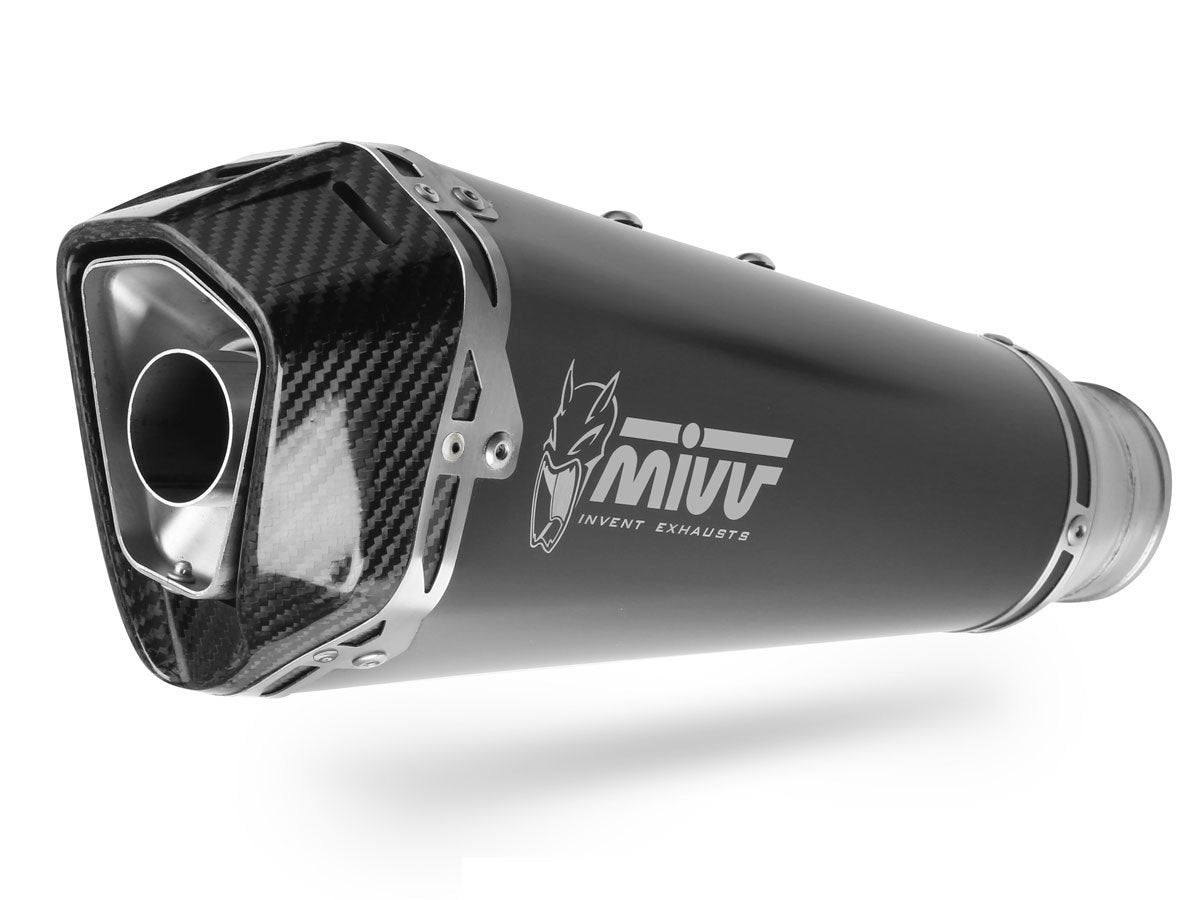 Escape completo homologado Mivv Delta Race en Acero negro para BMW G 310 GS 17-24