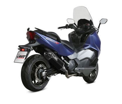 Escape completo homologado Mivv Speed Edge en Acero negro para SYM Maxsym TL 500 19-20