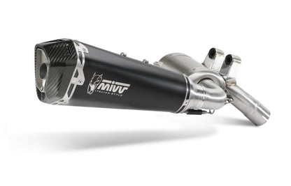 Escape homologado Mivv Delta Race en Acero negro para BMW F 900 R 20-26