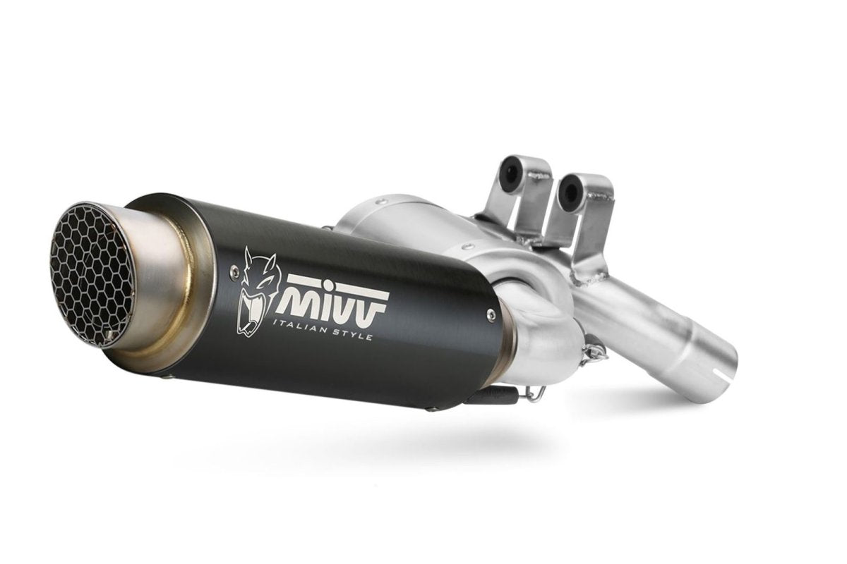 Escape homologado Mivv GP PRO en Acero negro para BMW F 900 R 20-26