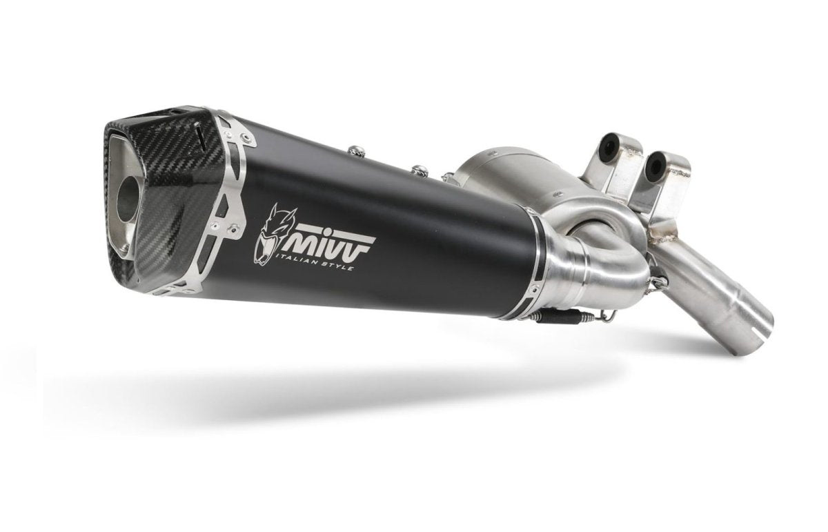 Escape homologado Mivv Delta Race en Acero negro para BMW F 900 XR 20-26