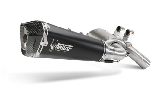 Escape homologado Mivv Delta Race en Acero negro para BMW F 900 XR 20-26