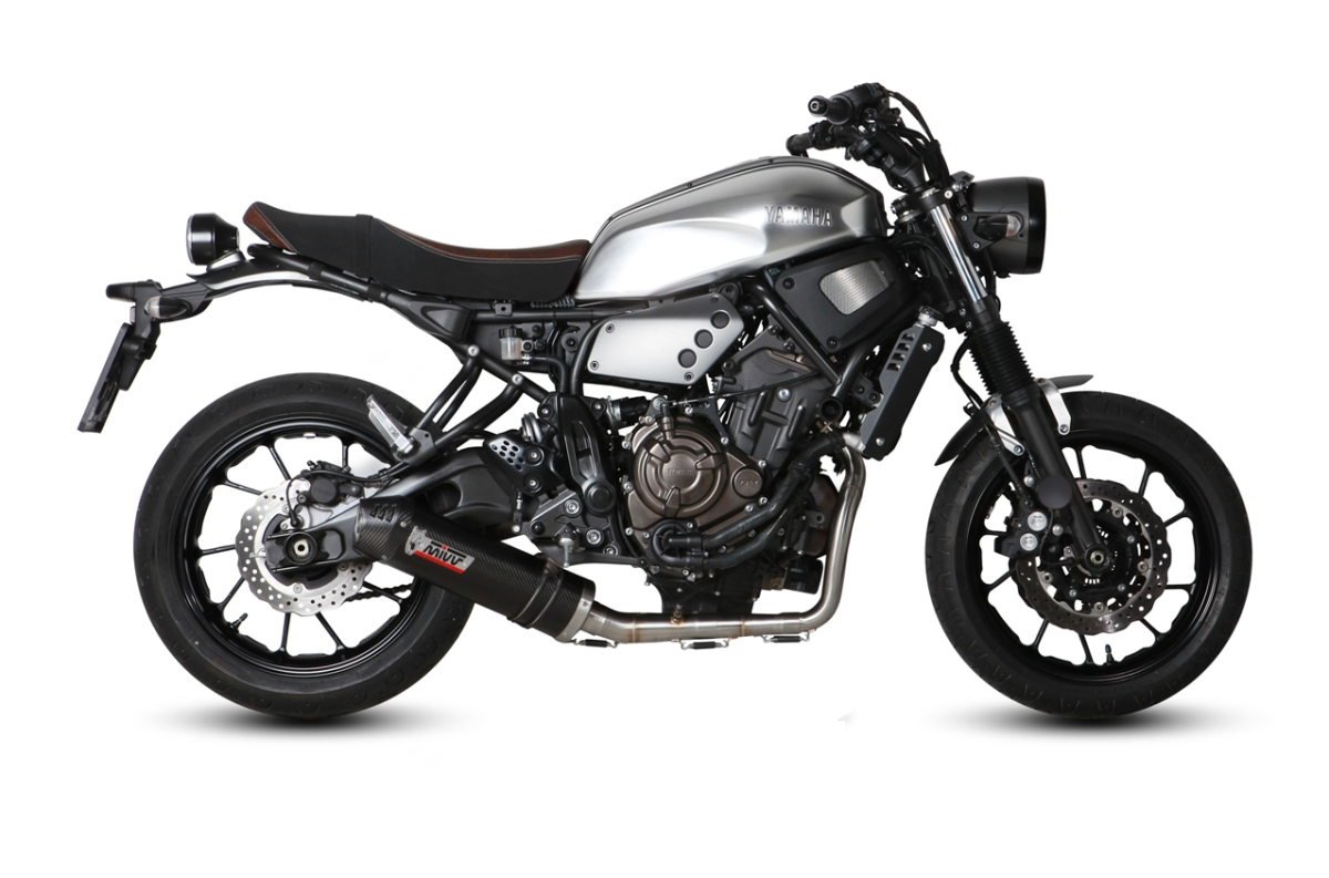 Escape completo homologado Mivv OVAL en Carbono para Yamaha XSR 700 16-20