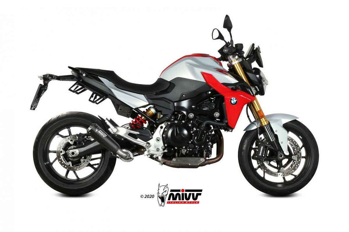 Escape homologado Mivv X-M1 en Acero negro para BMW F 900 R 20-26