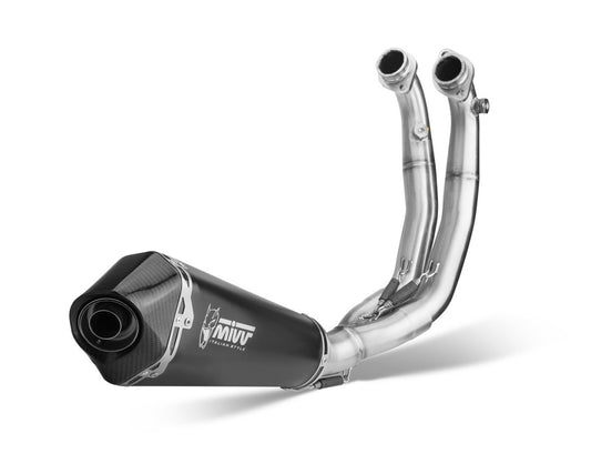 Escape completo homologado Mivv Delta Race en Acero negro para Aprilia Tuono 660 21-24 | RS 660 20-24