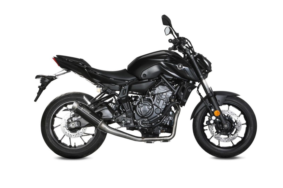 Escape completo homologado Mivv GP PRO en Acero negro para Yamaha MT 07 21-24