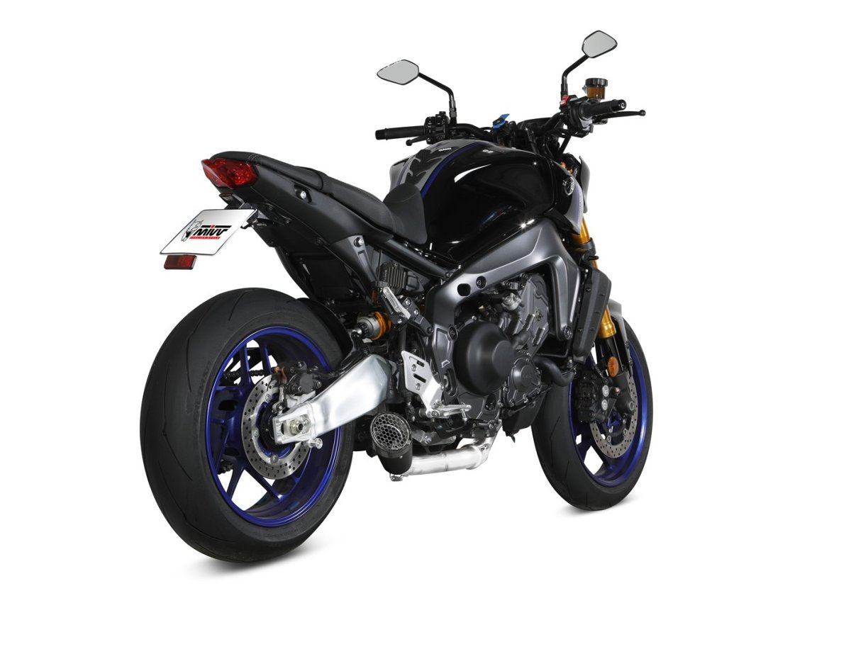 Escape completo no homologado Mivv X-M5 en Acero negro para Yamaha MT 09 21-23