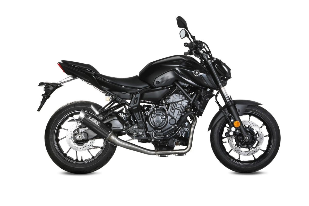 Escape completo homologado Mivv GP PRO en Carbono para Yamaha MT 07 21-24