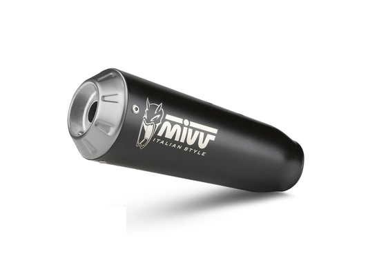 Escape completo homologado Mivv X-M1 en Acero negro para Yamaha MT 125 20-24 | YZF-R 125 19-24
