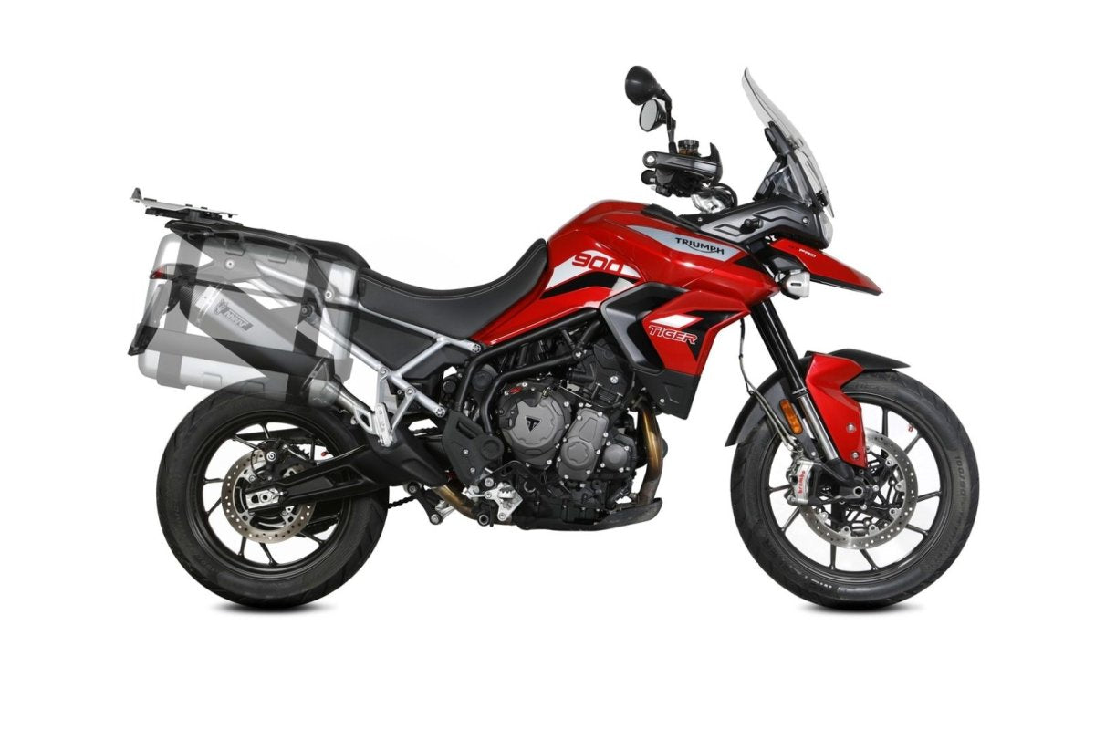 Escape homologado Mivv Speed Edge en Acero negro para Triumph Tiger 900 / GT / PRO 21-23