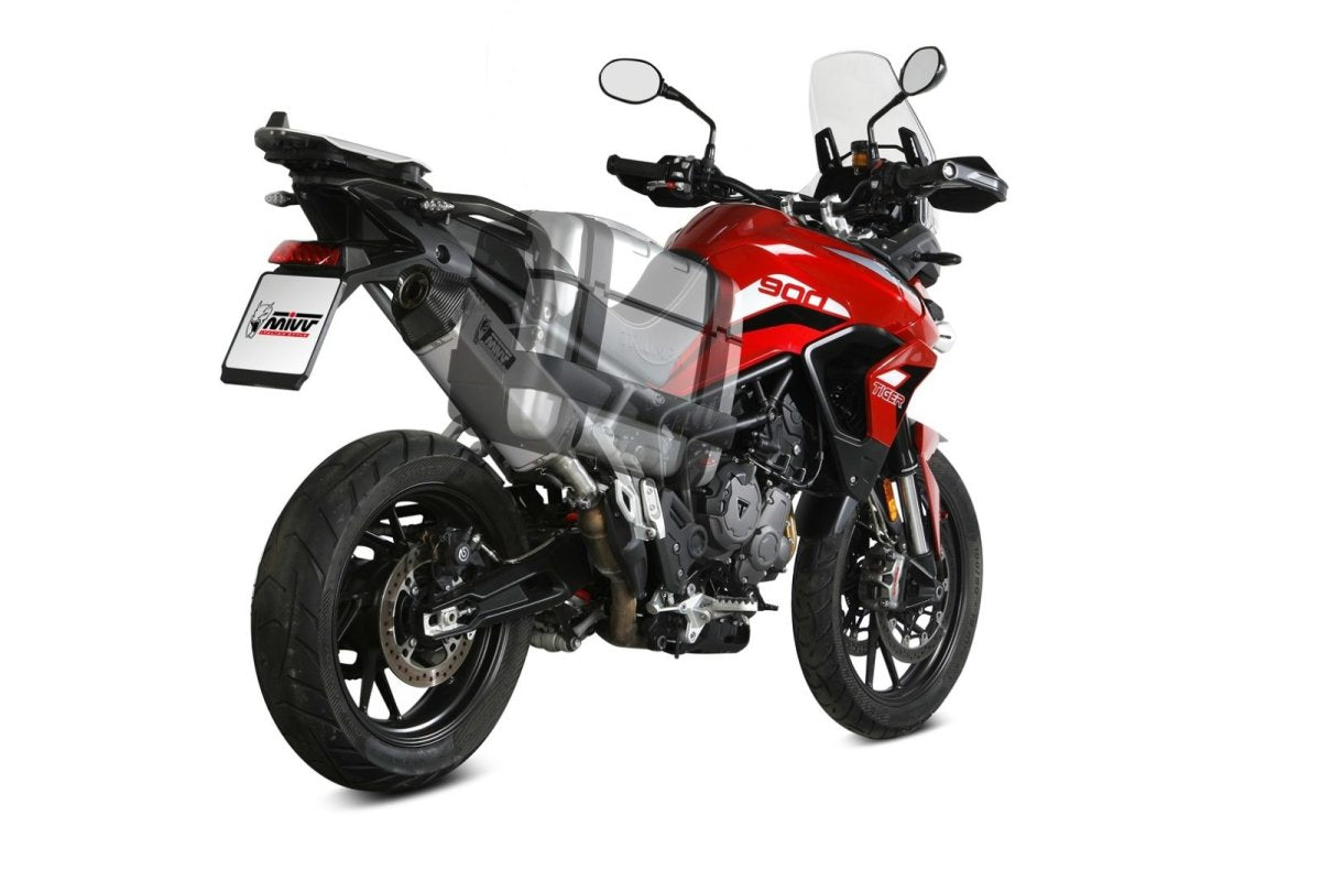 Escape homologado Mivv Speed Edge en Acero inox. para Triumph Tiger 900 / GT / PRO 21-23
