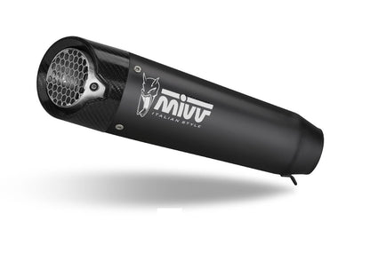 Escape no homologado Mivv X-M5 en Acero negro para Triumph Street Triple - vista 1