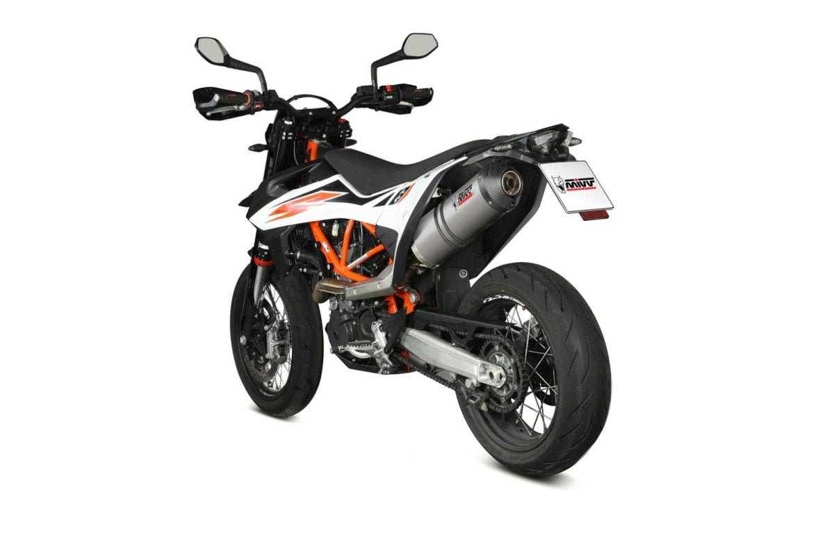 Escape homologado Mivv OVAL en Titanio para KTM 690 SMC / R 19-24 | 690 Enduro / R 19-24