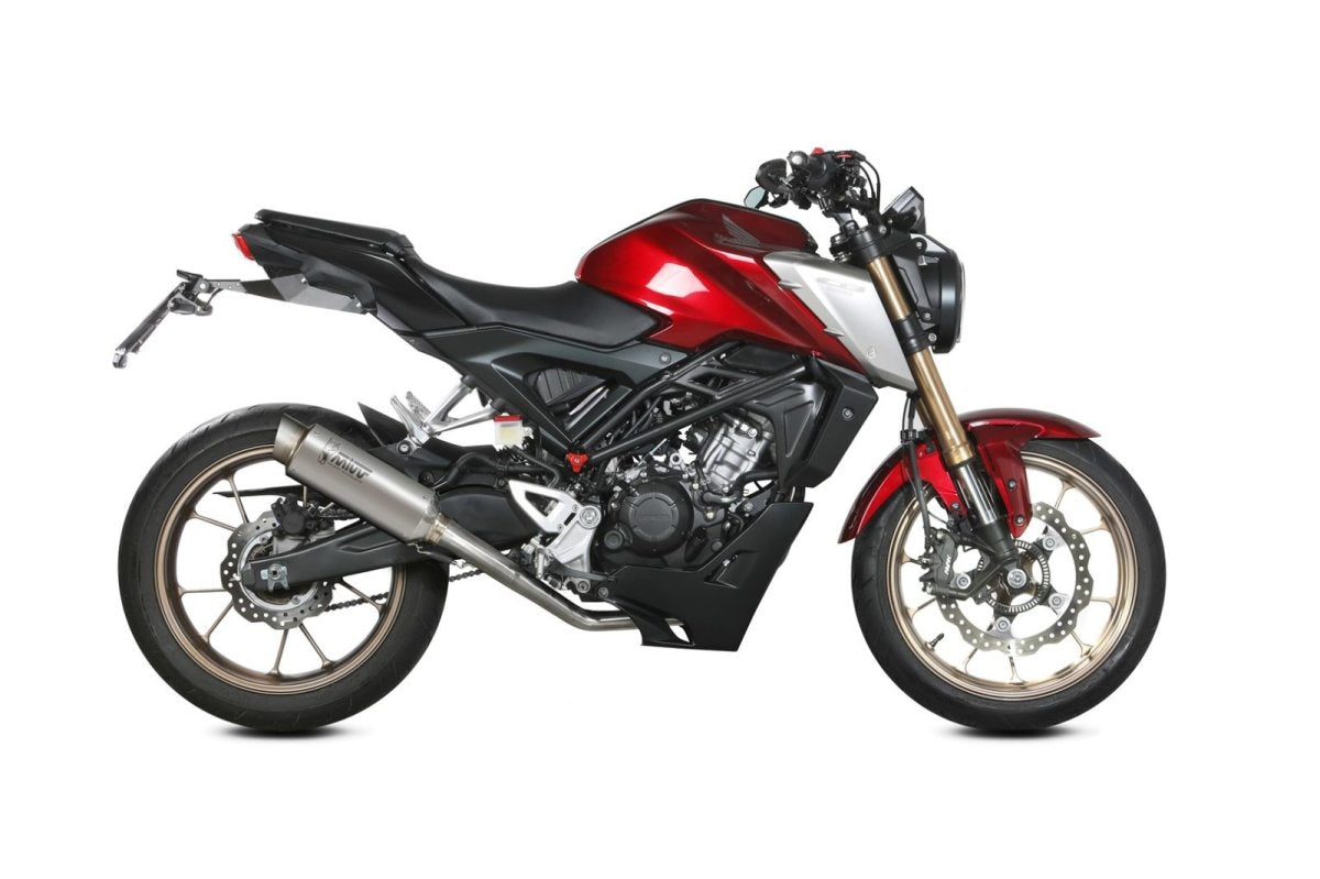 Escape completo homologado Mivv GP PRO en Titanio para Honda CB 125 R Neo Sports Café 21-24