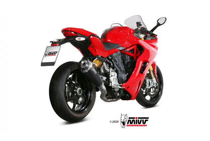 Escape homologado Mivv Delta Race en Acero negro para Ducati Supersport 939 / 950 17-20