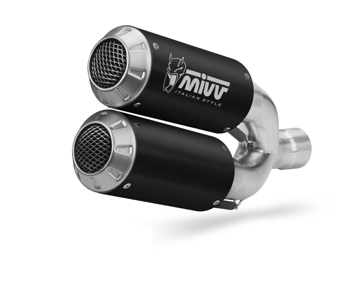 Escape no homologado Mivv MK3 en Acero negro para Ducati Hypermotard 939 / SP 16-18
