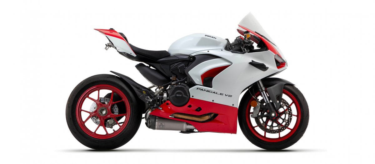 Escape ARROW Works no homologado en titanio para DUCATI PANIGALE V2 20-24 | STREETFIGHTER V2 22-24 - vista 3