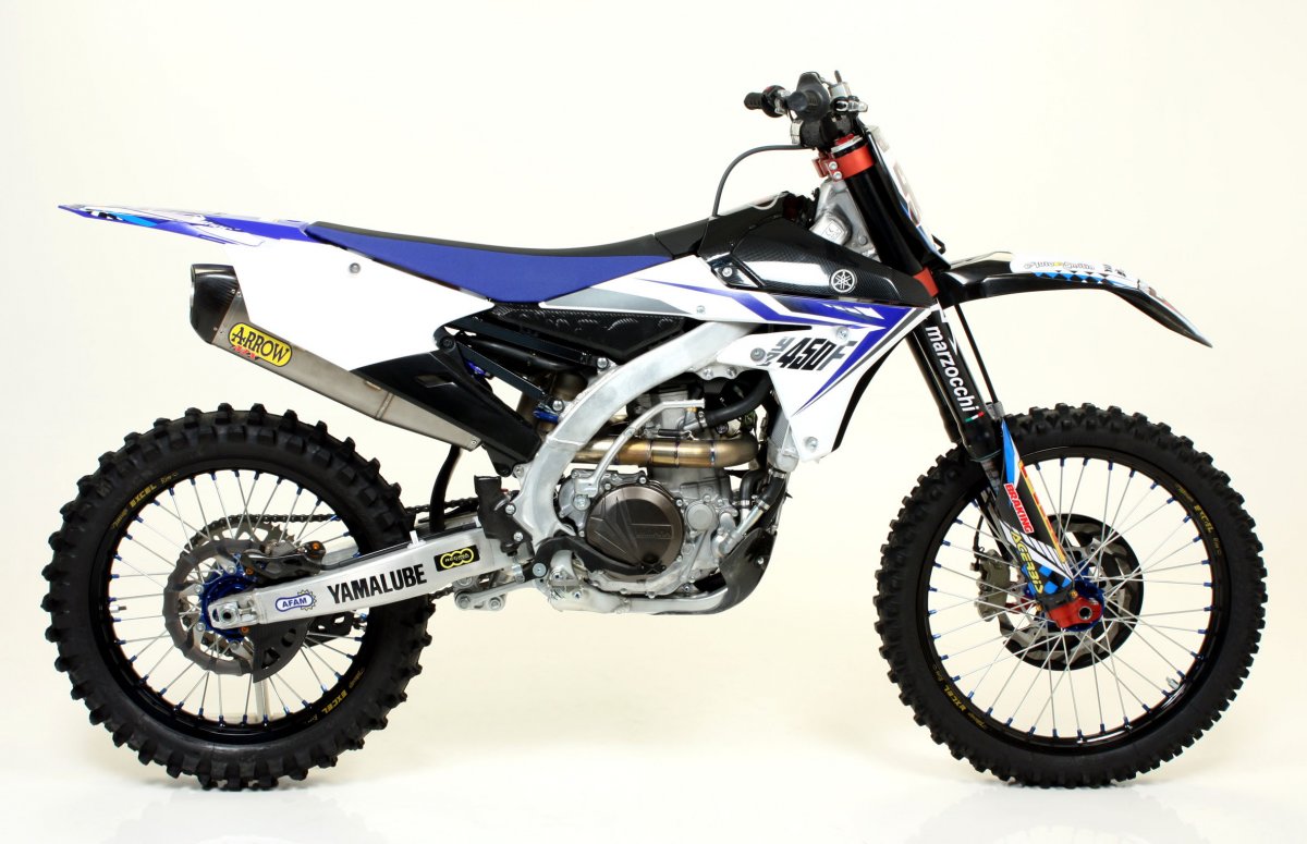 Escape completo Arrow Off-Road MX Competition nada en titanio para YAMAHA YZ 450F 14-16 - vista 1