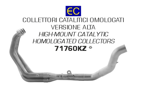 Colectores ARROW homologados en acero inoxidable para YAMAHA MT 09 21-23 | MT 09 TRACER 21-23 - vista 1