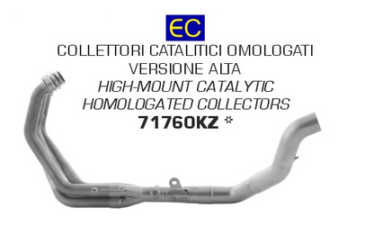 Colectores ARROW homologados en acero inoxidable para YAMAHA MT 09 21-23 | MT 09 TRACER 21-23 - vista 1