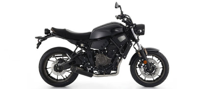 Escape ARROW Rebel homologado en nicromo negro con tapa en carbono para YAMAHA XSR 700 21-24 - vista 1