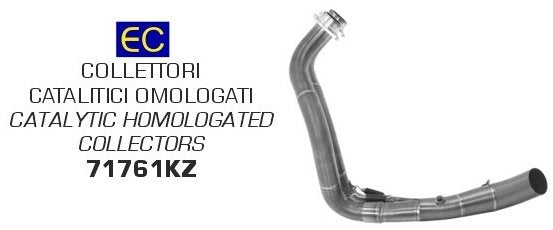 Colectores ARROW homologados en acero inoxidable para YAMAHA XSR 700 21-24 - vista 1