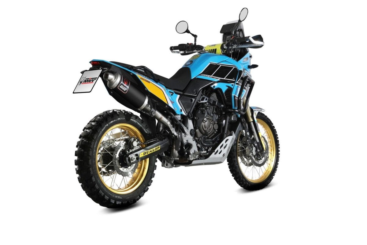 Escape homologado Mivv Dakar en Acero negro para Yamaha XTZ 700 Tenere 19-26