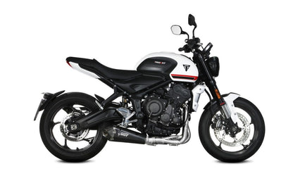 Escape completo homologado Mivv Delta Race en Acero negro para Triumph Trident 660 21-24 | Tiger Sport 660 22-24