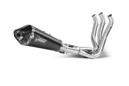 Escape completo homologado Mivv Delta Race en Acero negro para Triumph Trident 660 21-24 | Tiger Sport 660 22-24