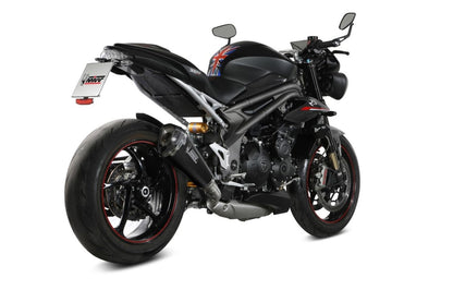 Escape homologado Mivv Delta Race en Carbono para Triumph Speed Triple 1050 / R / S / RS 18-20