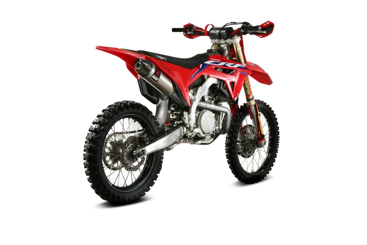 Escape homologado Mivv STR-1 en Titanio para Honda CRF 450 R 21-24