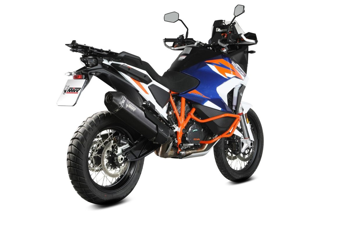 Escape homologado Mivv Speed Edge en Acero negro para KTM 1290 Super Adventure / R / S 21-24
