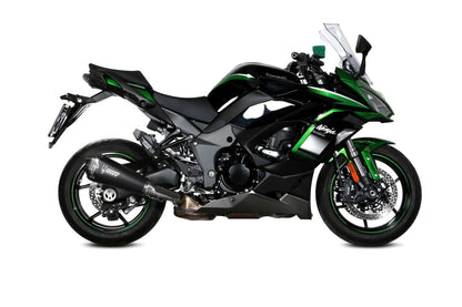 Escape homologado Mivv Delta Race en Acero negro para Kawasaki Ninja 1000 SX 20-24