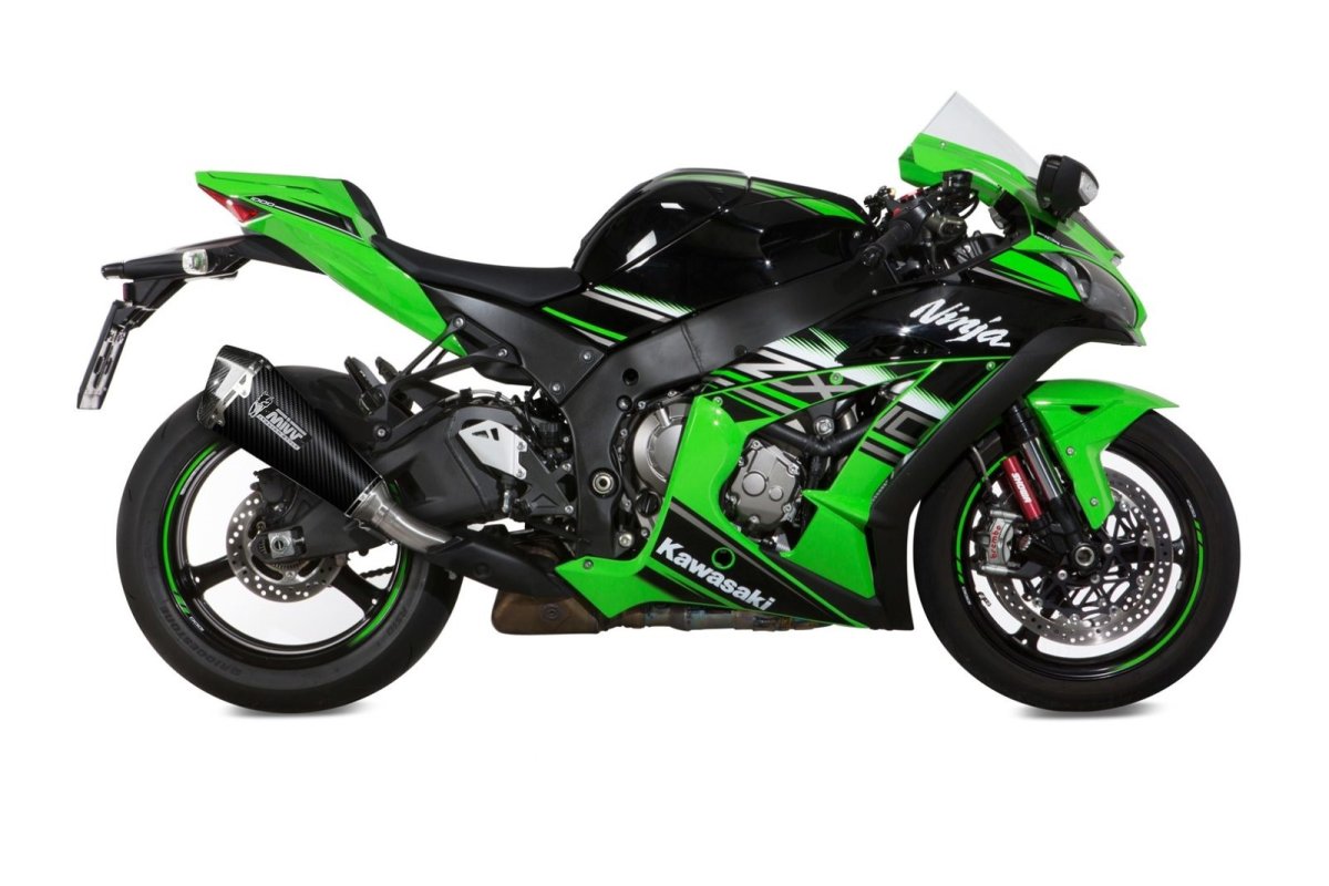 Escape homologado Mivv Delta Race en Carbono para Kawasaki ZX-10 R / RR 16-24
