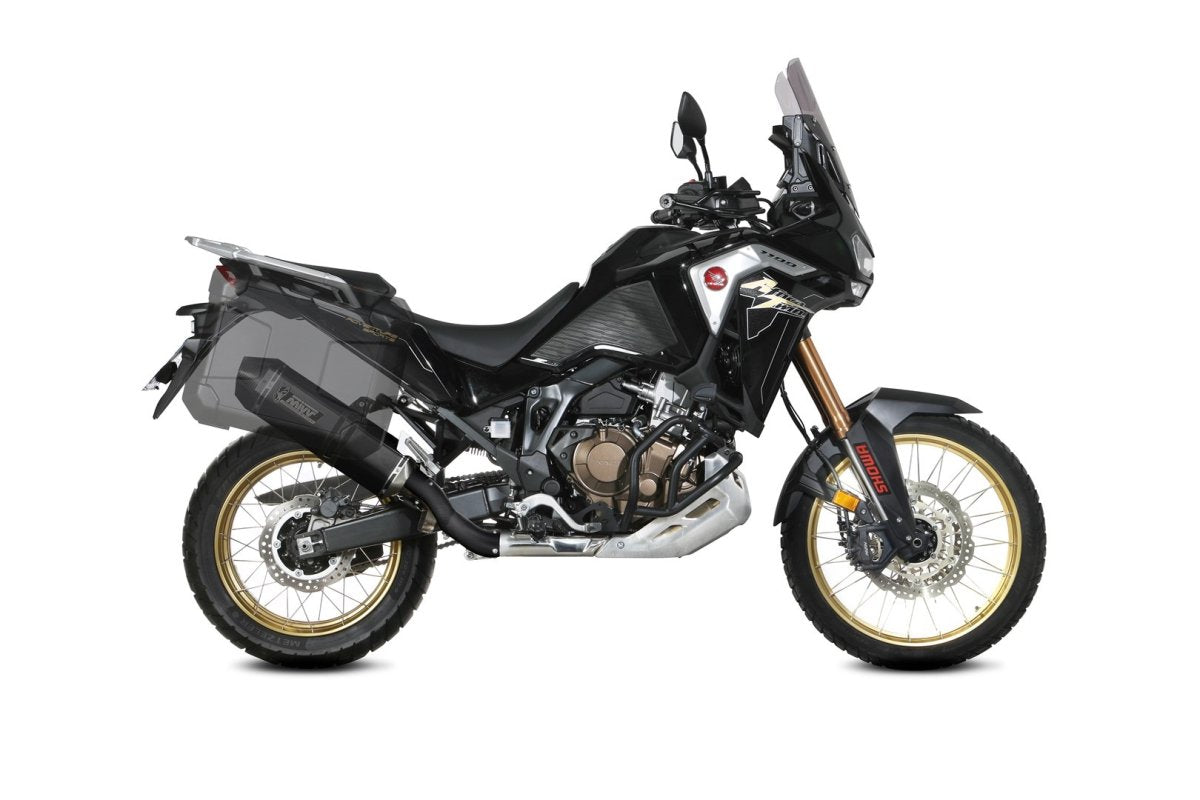 Escape homologado Mivv Speed Edge en Acero negro para Honda CRF 1100 L Africa Twin / ADV Sports 20-26