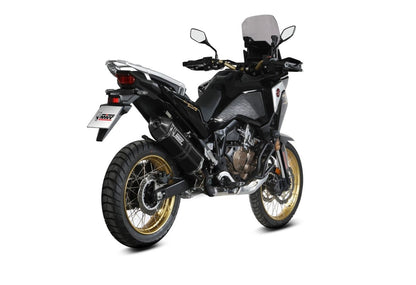 Escape homologado Mivv Speed Edge en Acero negro para Honda CRF 1100 L Africa Twin / ADV Sports 20-26