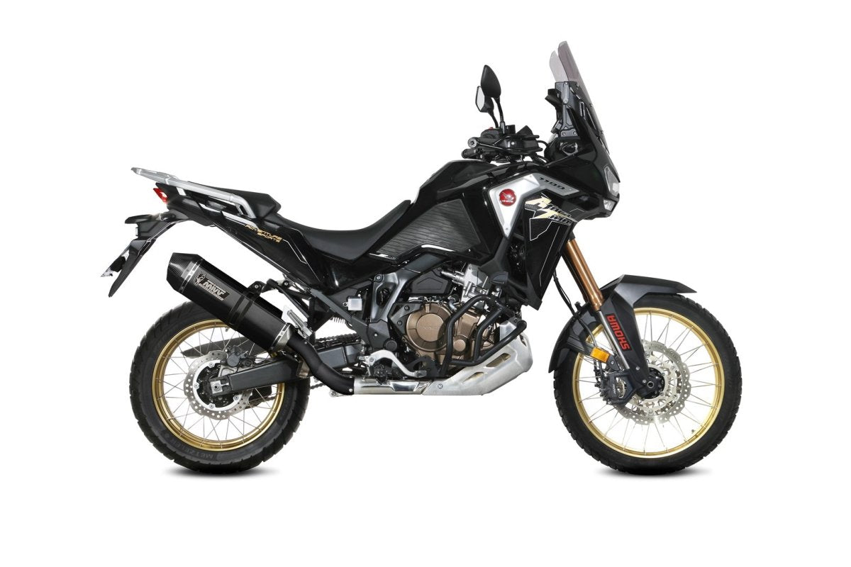 Escape homologado Mivv Speed Edge en Acero negro para Honda CRF 1100 L Africa Twin / ADV Sports 20-26