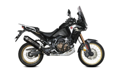 Escape homologado Mivv Speed Edge en Acero negro para Honda CRF 1100 L Africa Twin / ADV Sports 20-26