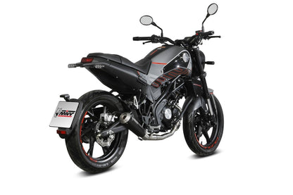 Escape completo homologado Mivv X-M1 en Acero negro para Benelli Leoncino 125 22-24 - vista 2