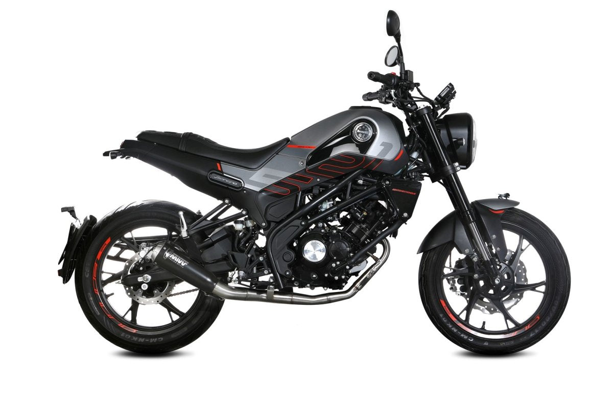 Escape completo homologado Mivv X-M1 en Acero negro para Benelli Leoncino 125 22-24 - vista 3