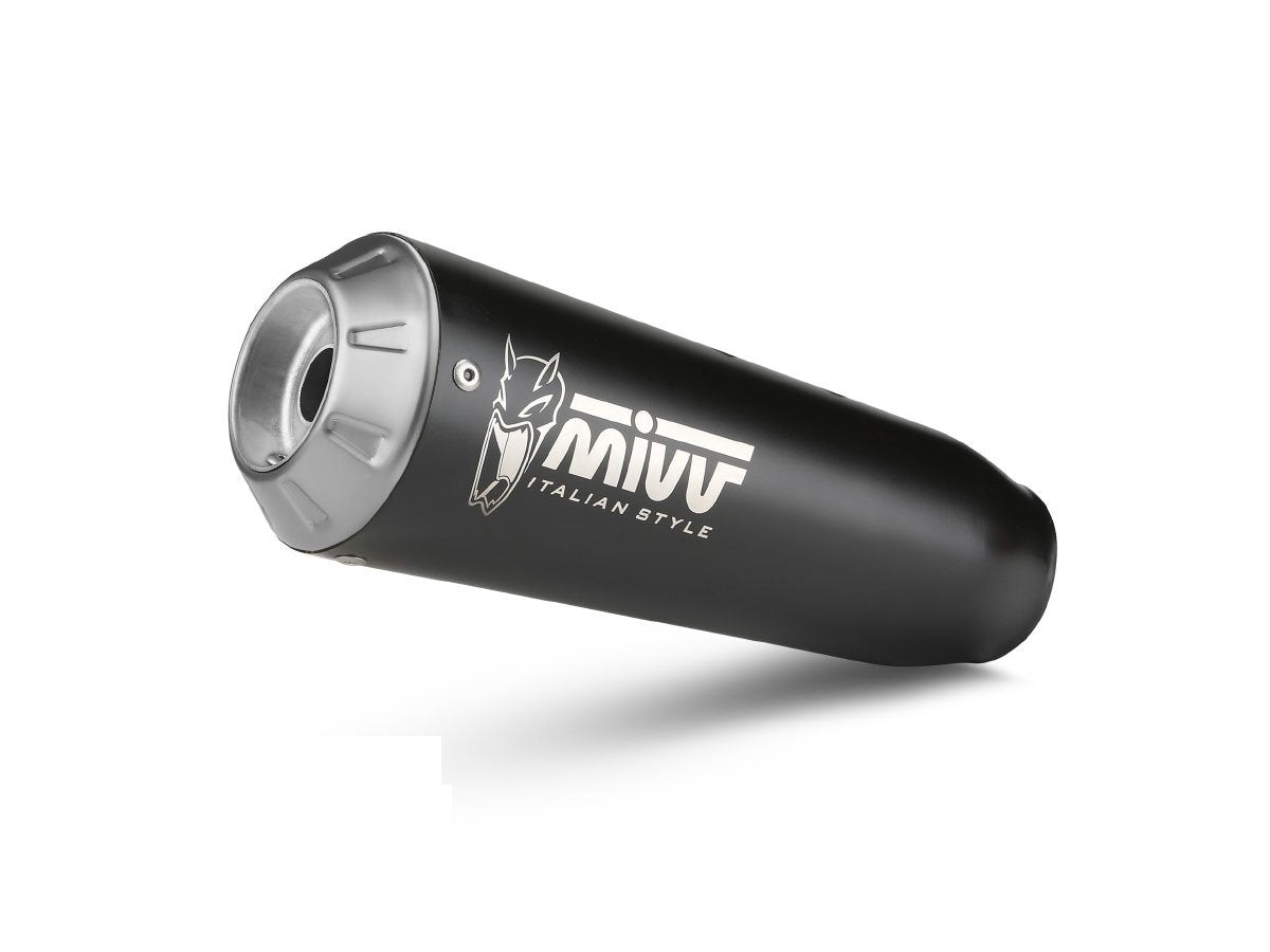 Escape completo homologado Mivv X-M1 en Acero negro para Benelli Leoncino 125 22-24 - vista 1